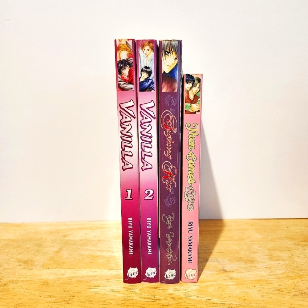 Riyu Yamakami Manga Collection - 4 Book Lot (Complete) RARE OOP Yaoi / BL